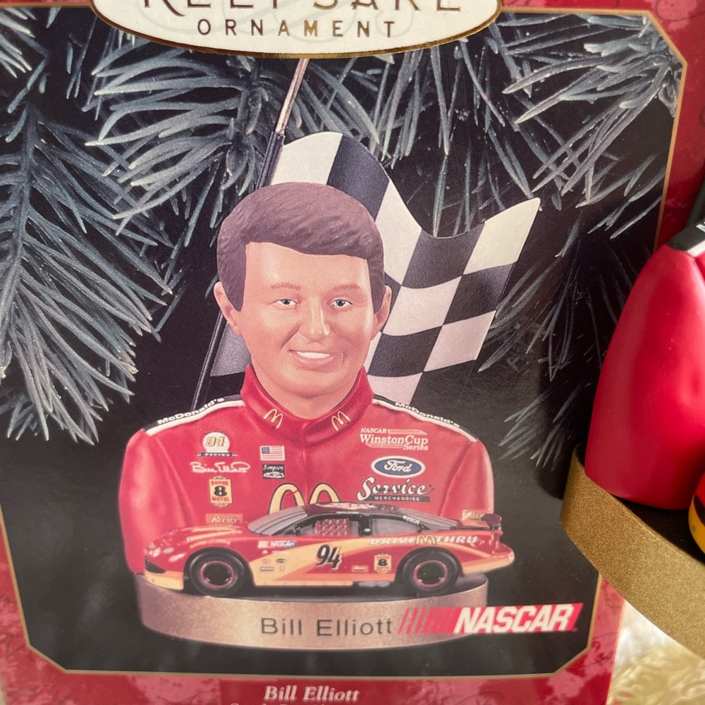 Hallmark Keepsake Ornament Bill Elliott NASCAR In Box